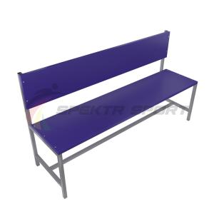 Купить Скамейка для раздевалок со спинкой (цельная) 2000 мм ЛДСП в Краснотурьинске 