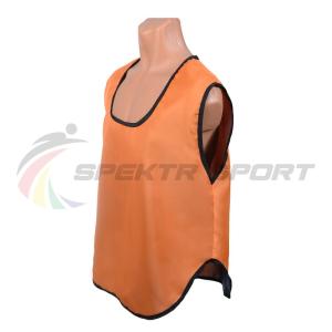 Купить Манишка футбольная односторонняя Spektr Sport оранжевая, р.36-40 в Краснотурьинске 