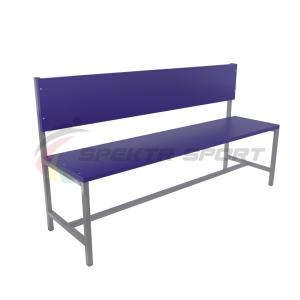 Купить Скамейка для раздевалок со спинкой (цельная) 1500 мм ЛДСП в Краснотурьинске 