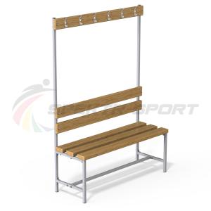 Купить Скамейка с вешалкой для раздевалок (разборная) 1600 мм в Краснотурьинске 