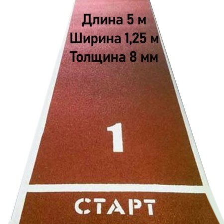 Купить Дорожка для разбега 5 м х 1,25 м. Толщина 8 мм в Краснотурьинске 